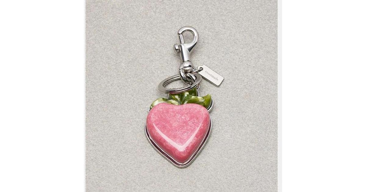 COACH Strawberry Bag Charm in Black | Lyst UK