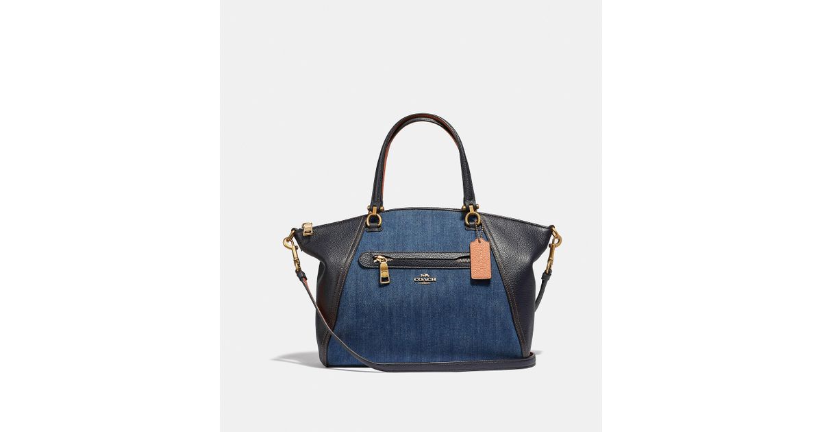 coach denim prairie satchel