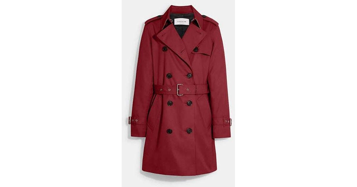 Coach women's trench coat sales