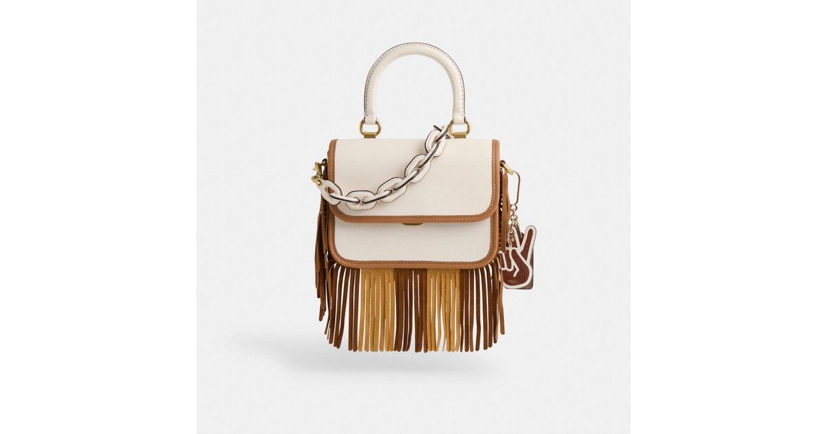 COACH Upcrafted Rogue Top Handle in Natural | Lyst