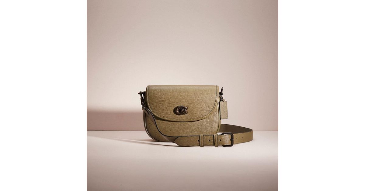 COACH Restored Willow Saddle Bag in Brown Lyst