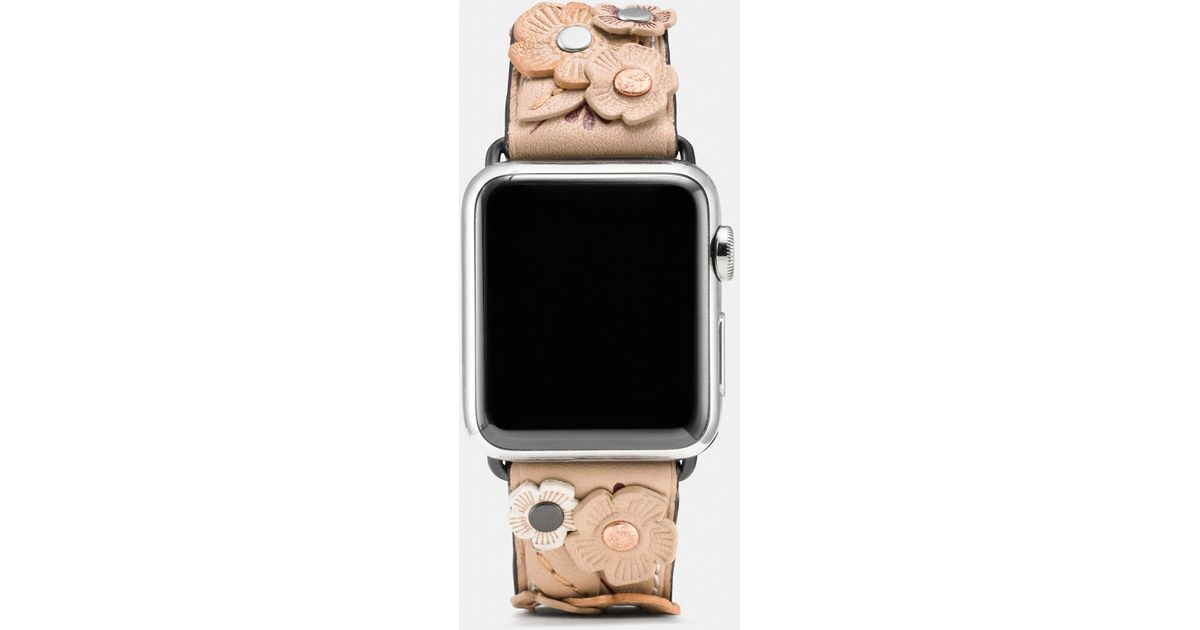 coach tea rose watch band