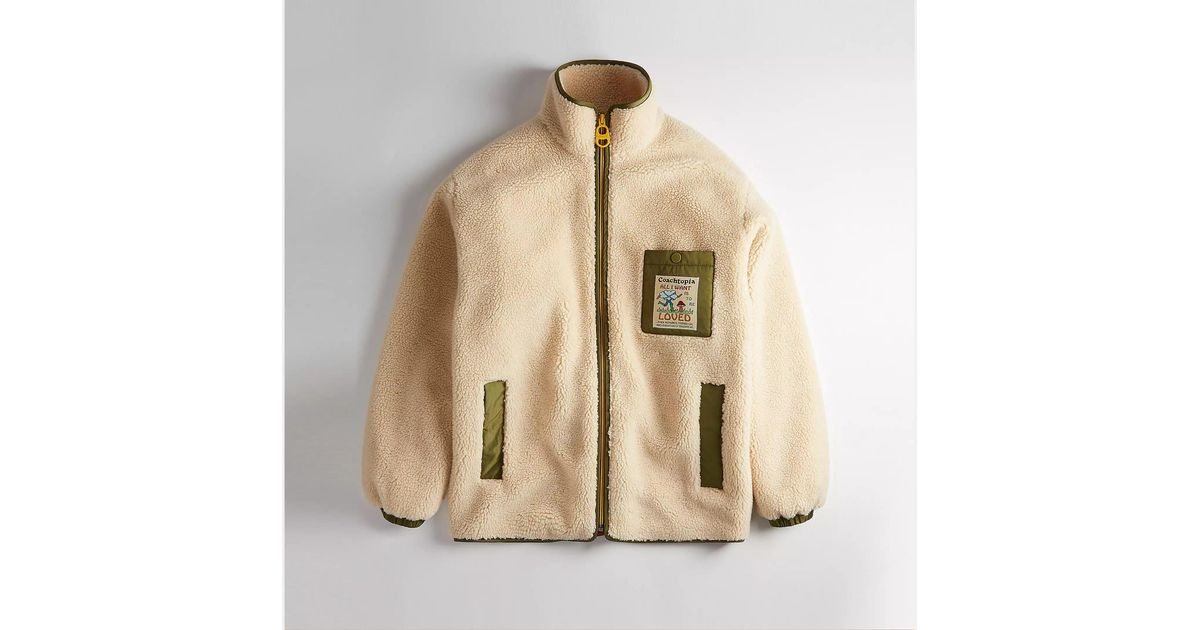 Coach fleece jacket hot sale