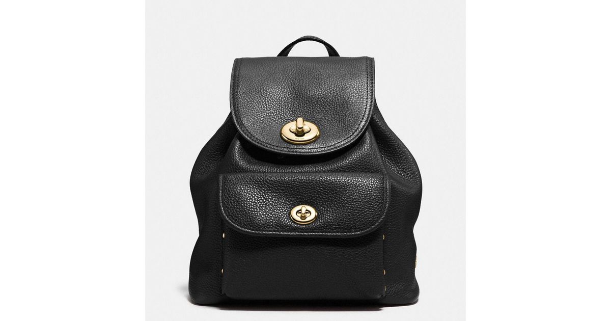 coach mini turnlock backpack