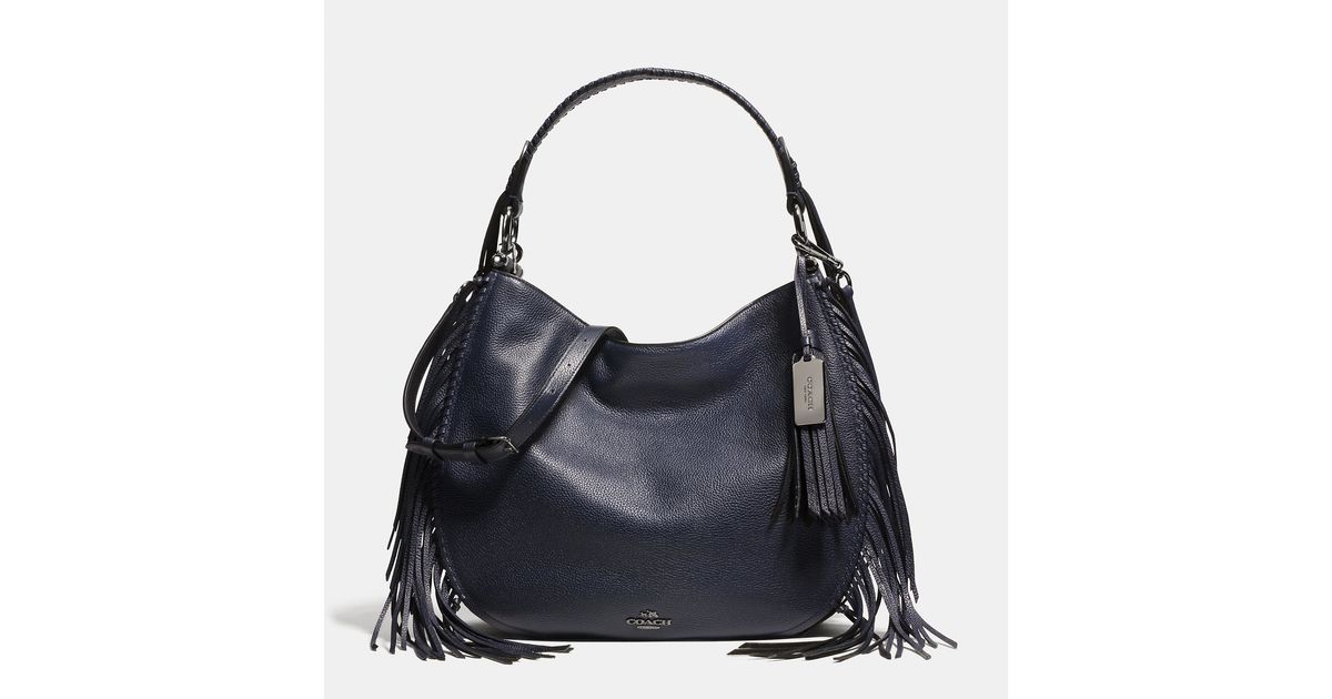 coach nomad fringe hobo