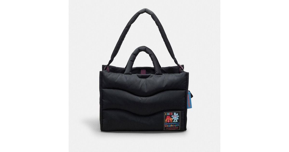 COACH Coachtopia Loop Mini Tote Bag in Black | Lyst