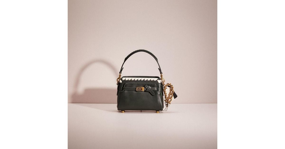 COACH Leather Upcrafted Tate 18 Crossbody With Whipstitch Lyst