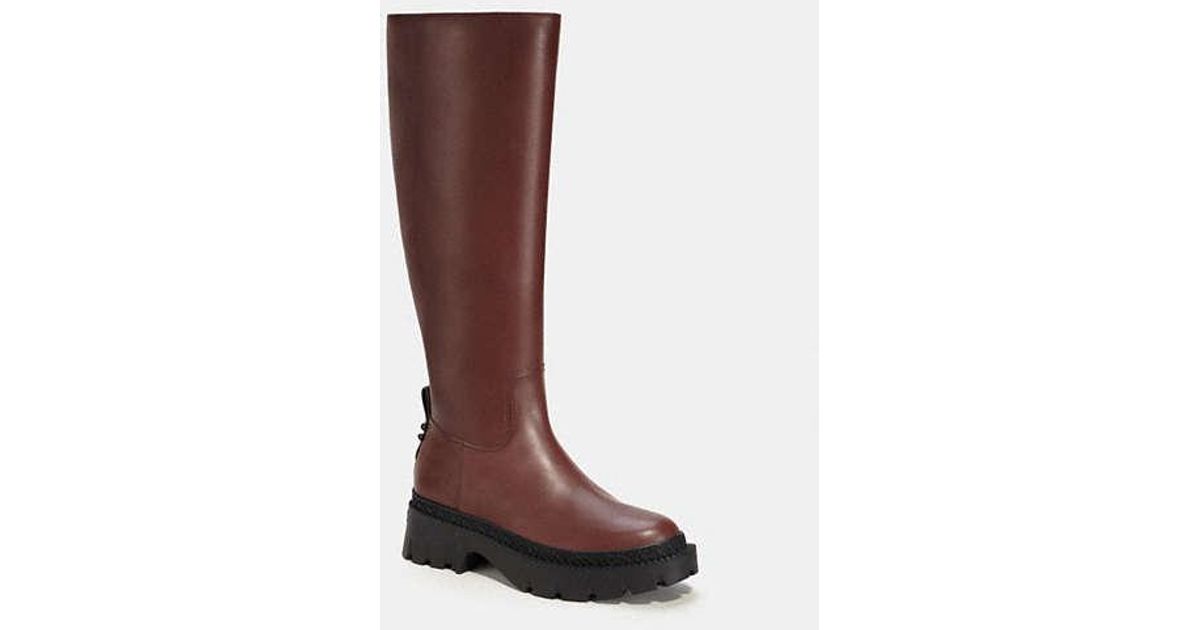 COACH Julietta Boot in Brown | Lyst UK