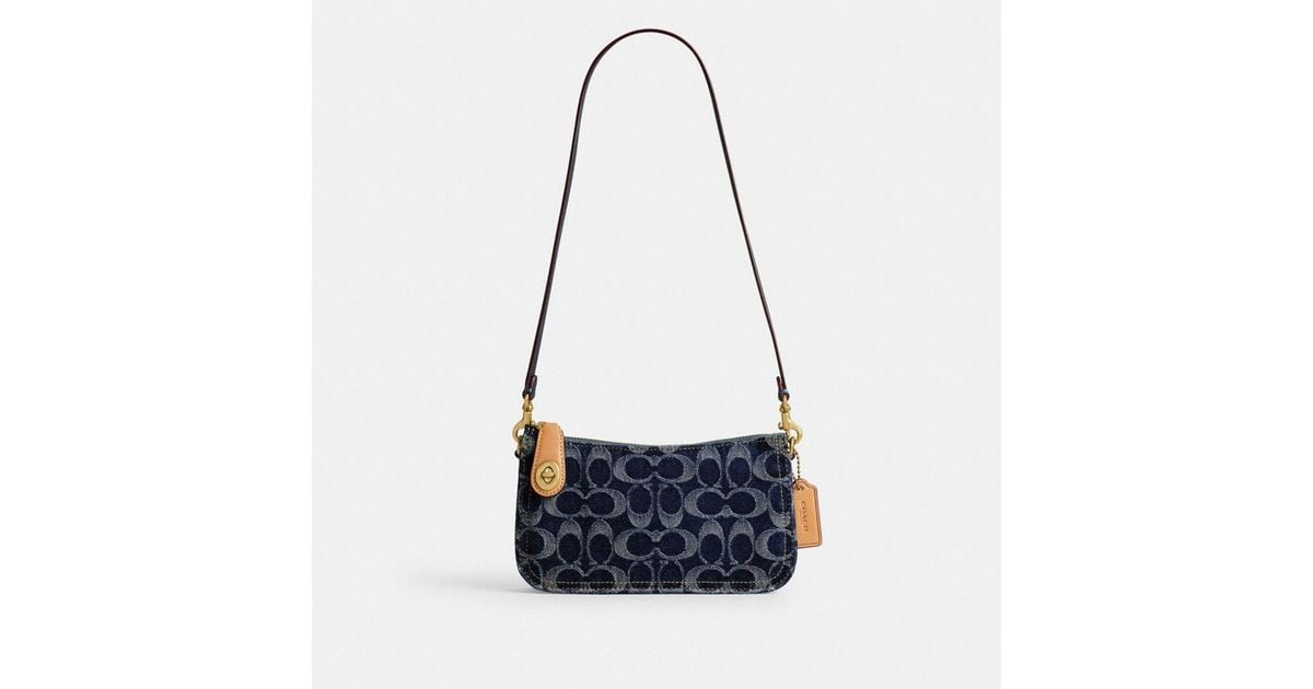 COACH Penn Shoulder Bag In Signature Denim in Blue | Lyst Canada