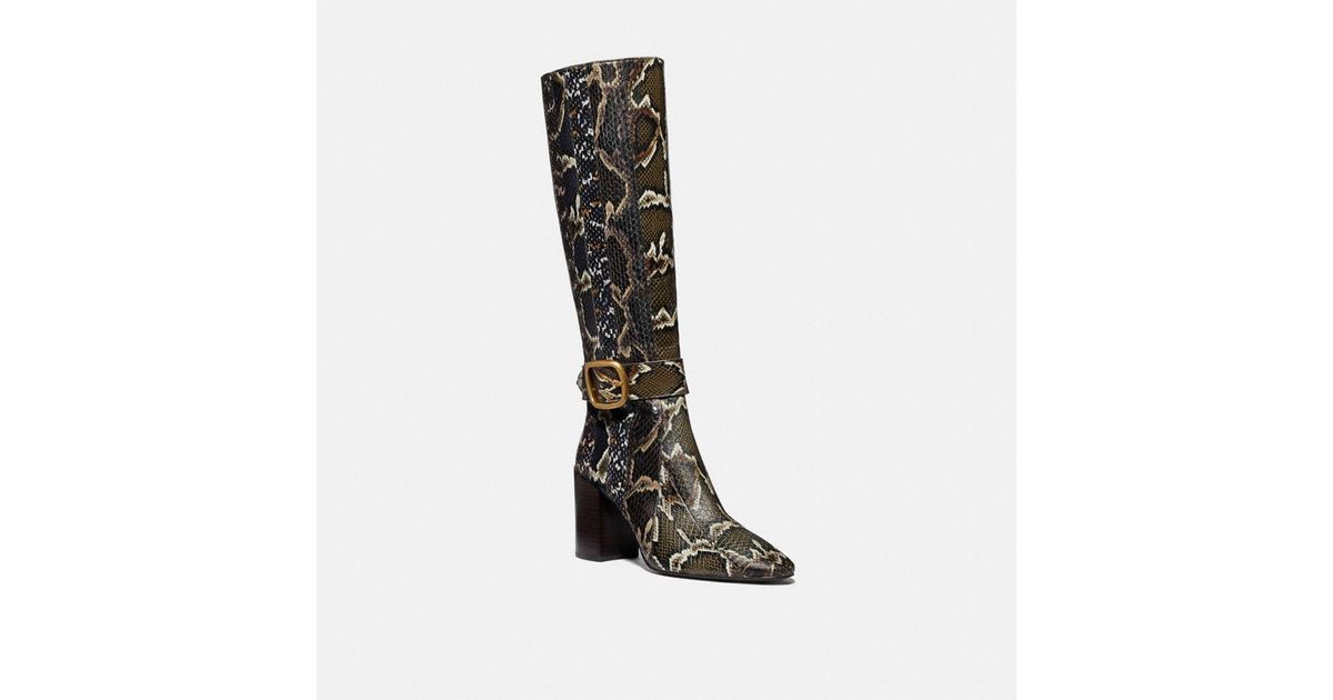 evelyn boot in snakeskin