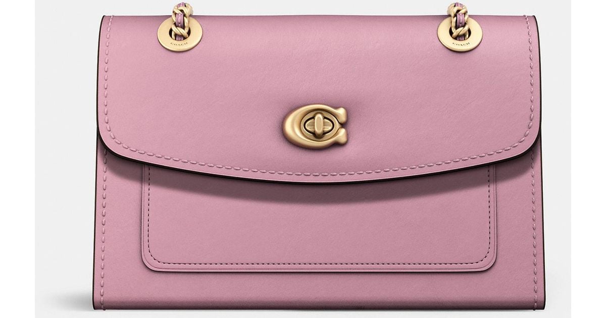 coach pink parker bag