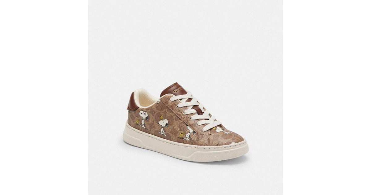 COACH X Peanuts High Line Sneaker In Signature Canvas With