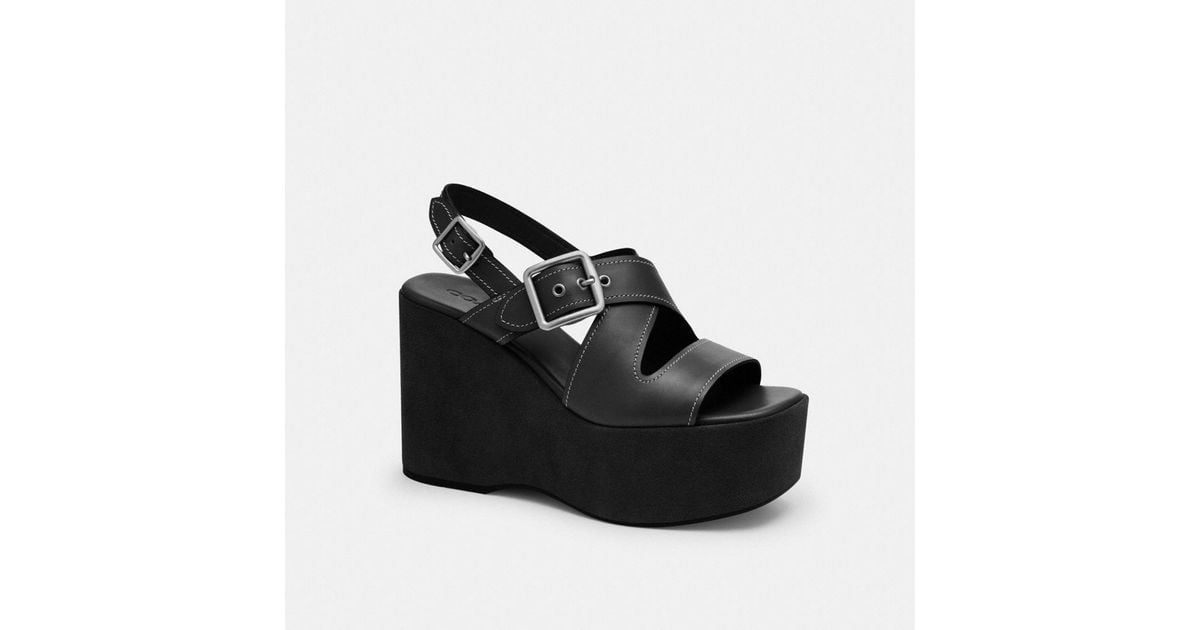 ★ COACH ★Archival Buckle Wedge★ 大人気 Amazon.com | Coach Women's Archival Buckle Wedge Platform