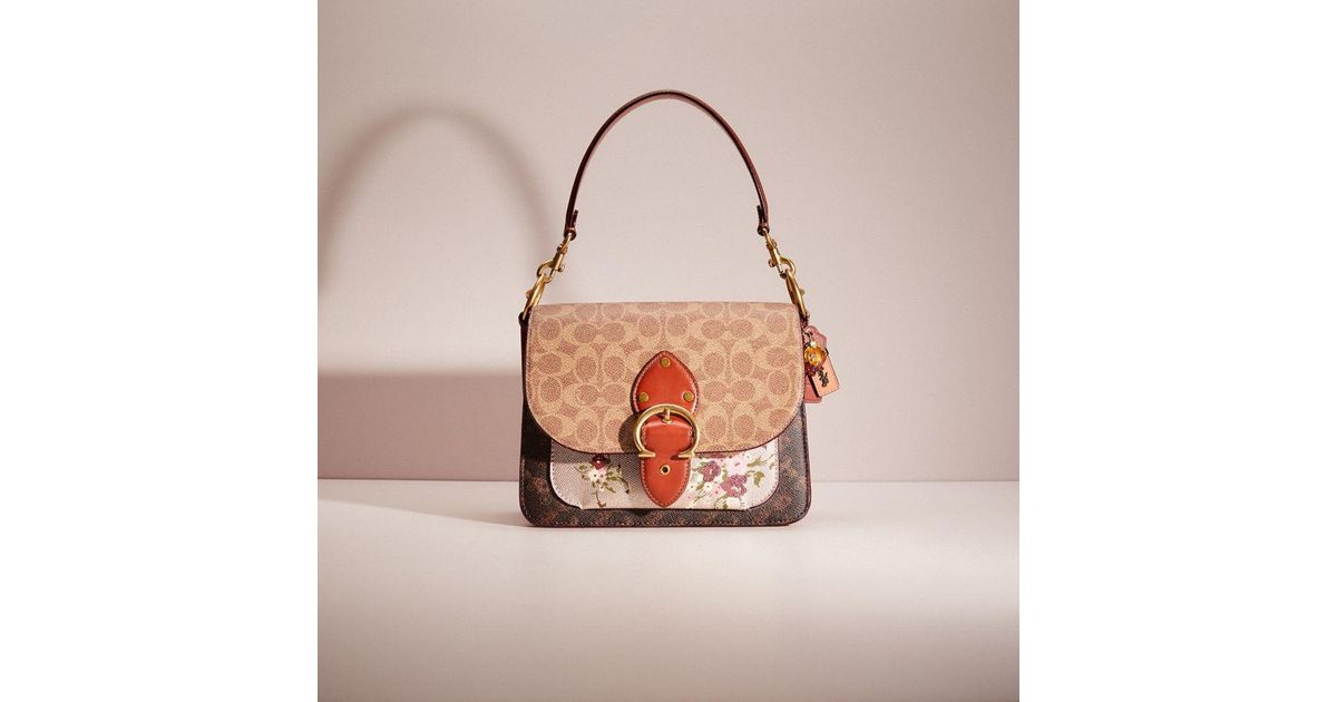 COACH Upcrafted Beat Shoulder Bag In Signature Canvas With Horse