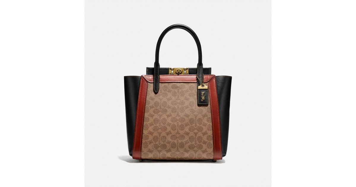 coach signature canvas women's troupe tote