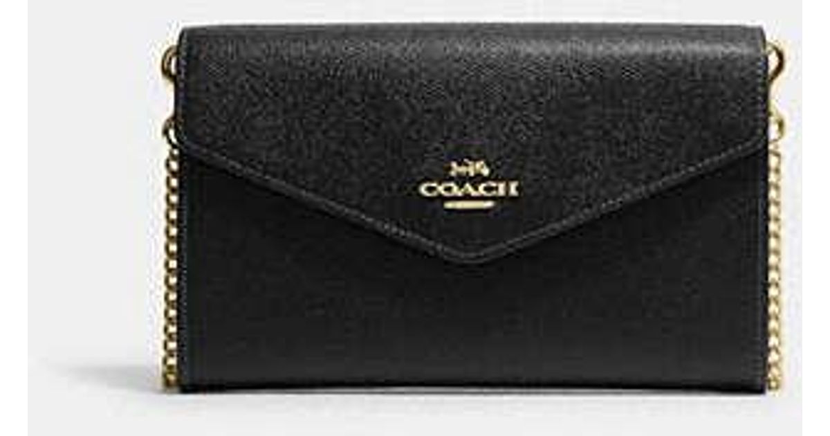 COACH Envelope Clutch Crossbody Bag in Black Lyst UK