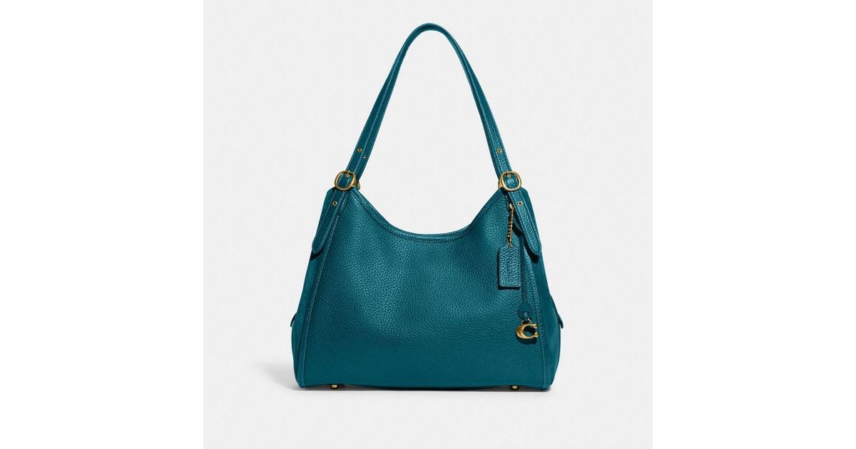 COACH Leather Lori Shoulder Bag in Blue | Lyst