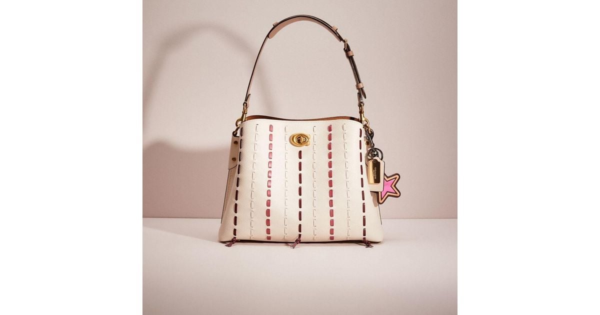COACH Leather Upcrafted Willow Shoulder Bag In Colorblock Lyst