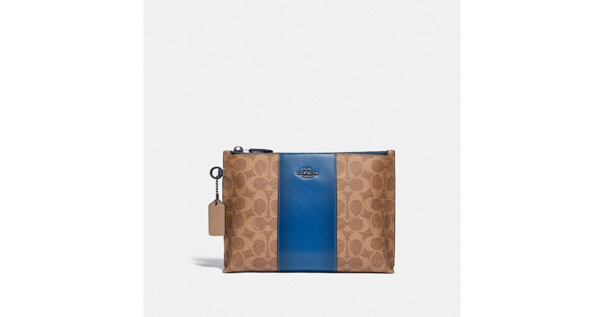 Coach Charlie Pouch In Colorblock Signature Canvas 2024 www.alhudapk