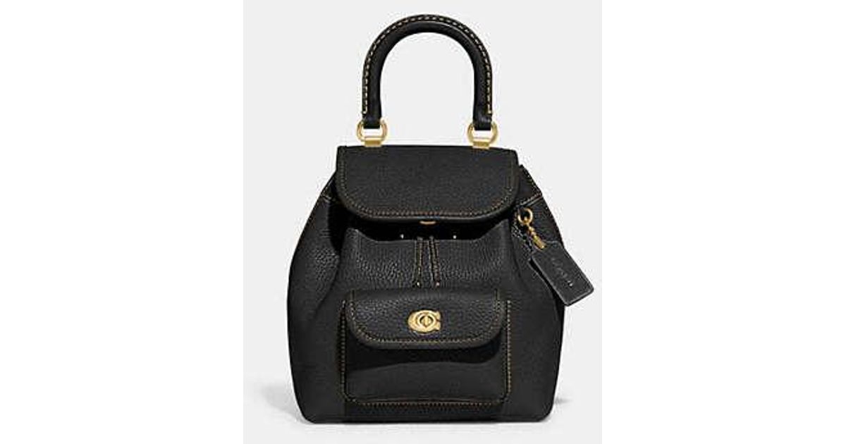 COACH Riya Backpack 21 in Black Lyst UK