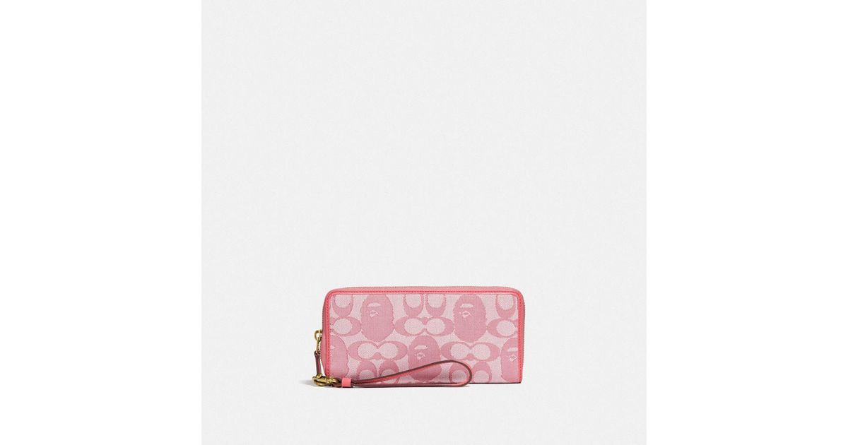 coach bape pink