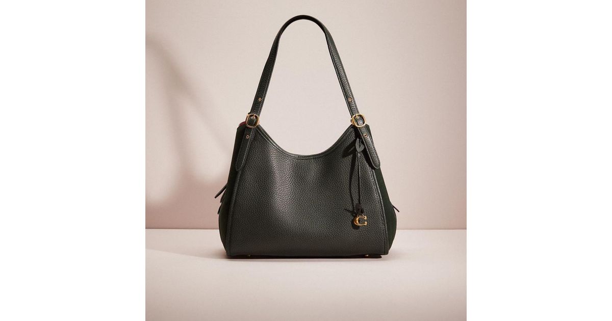 COACH Leather Restored Lori Shoulder Bag in Black | Lyst