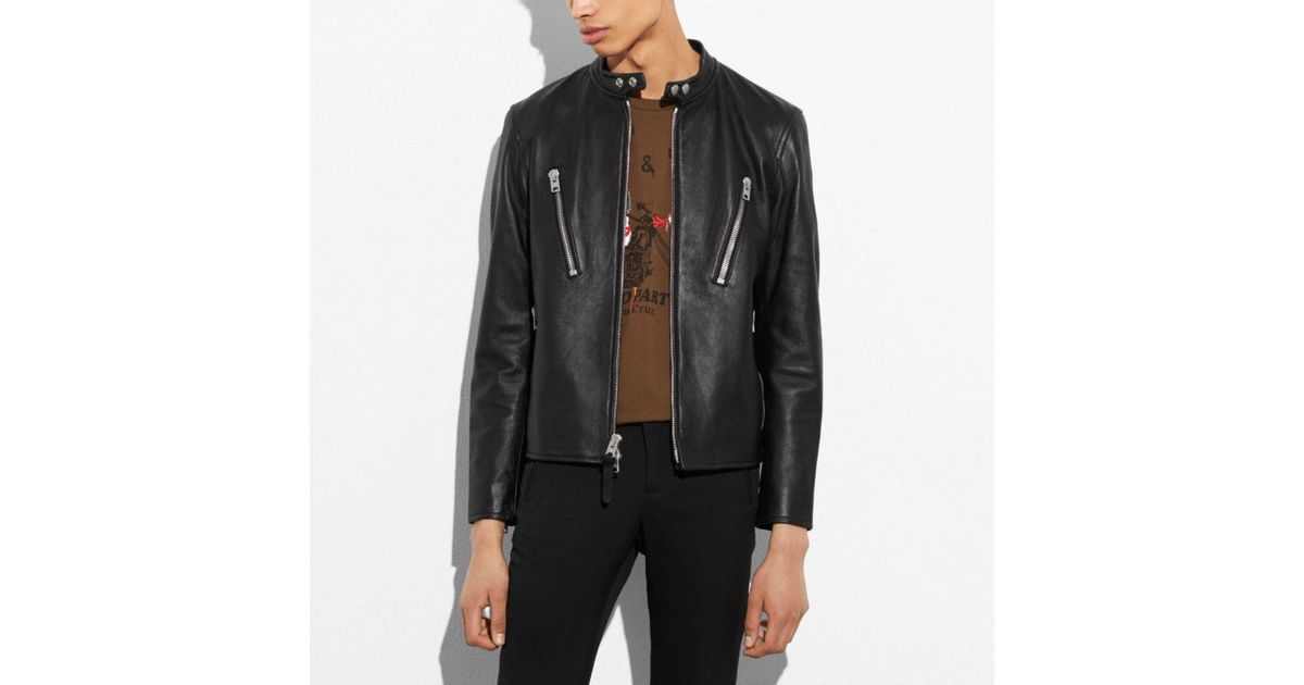 coach uptown racer jacket