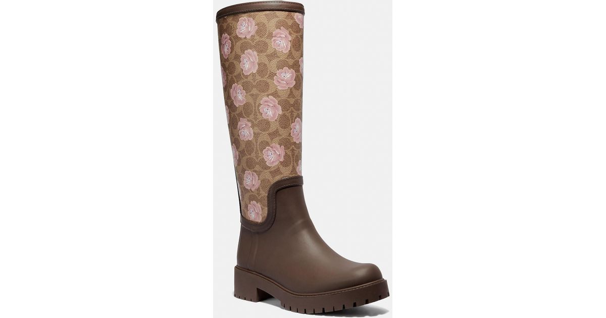 coach rubber boots