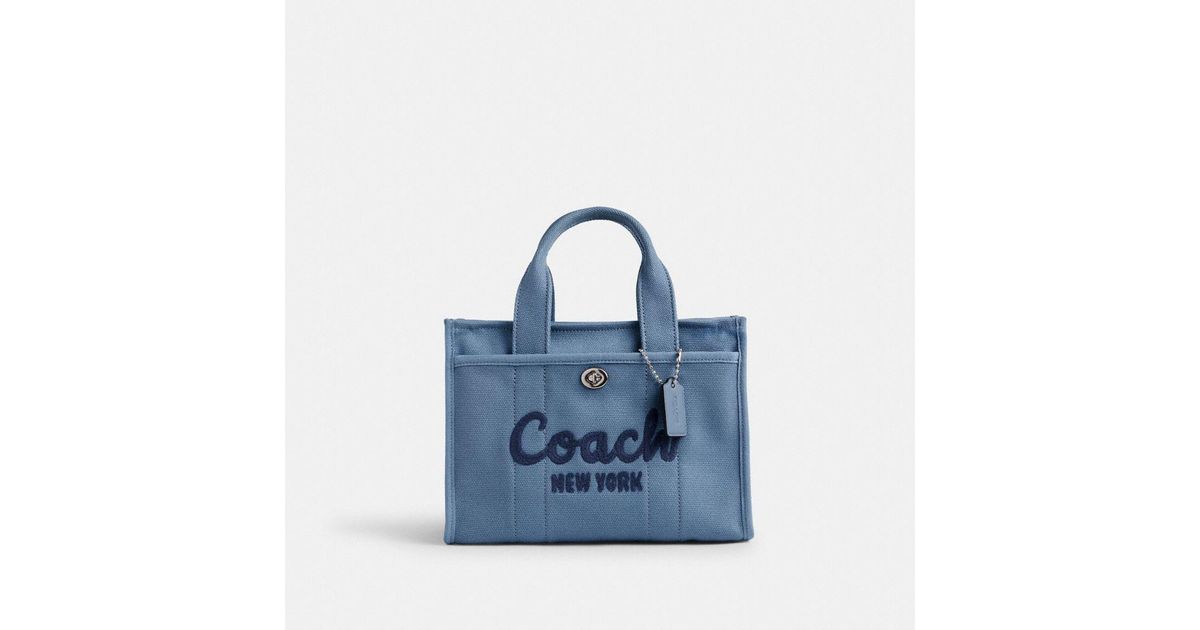 COACH Cargo Tote 26 in Blue | Lyst