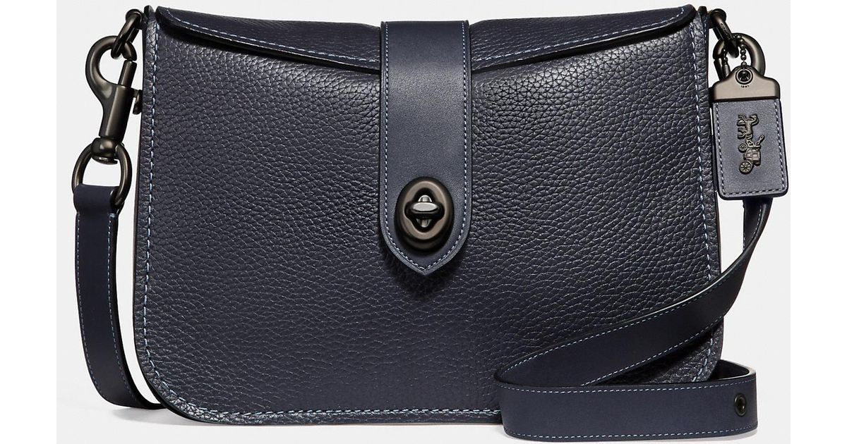 COACH Leather Page 27 in Midnight Navy 