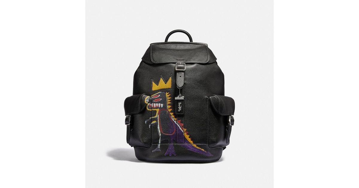 COACH X Jean-michel Basquiat Wells Backpack in Black for Men | Lyst