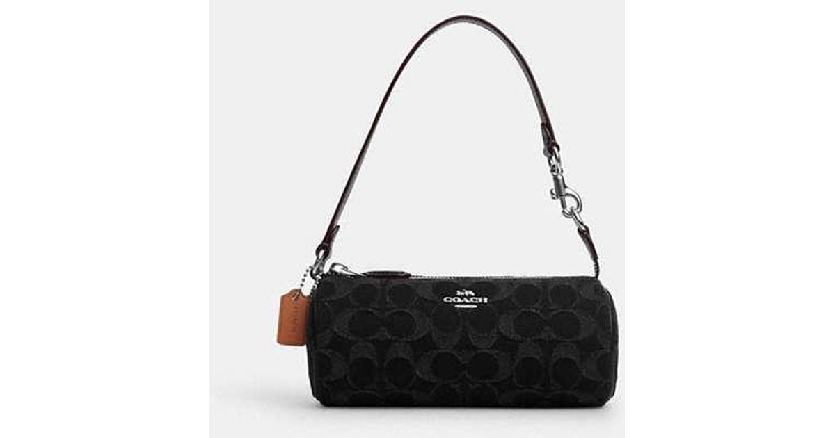 COACH Nolita Barrel Bag In Signature Denim in Black Lyst