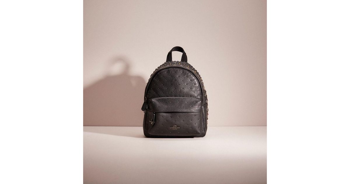 Coach campus shop backpack with rivets