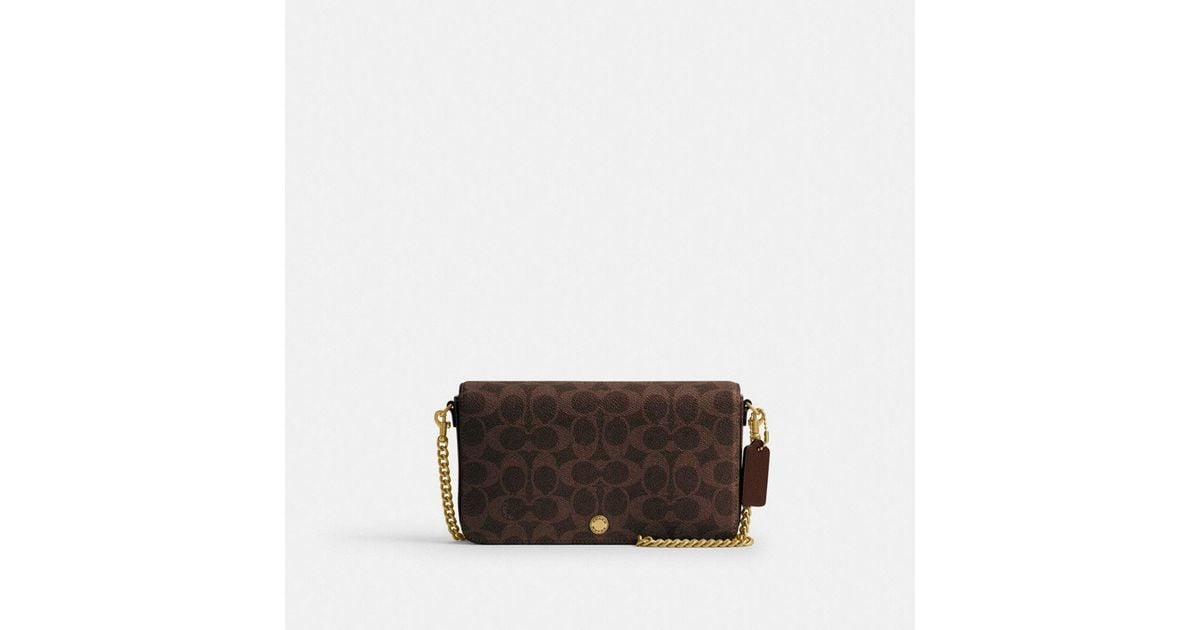 COACH Mila Crossbody Bag In Signature Canvas in Brown | Lyst