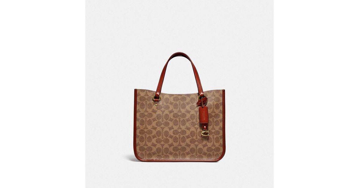 COACH Tyler Carryall 28 In Signature Canvas in Brown | Lyst