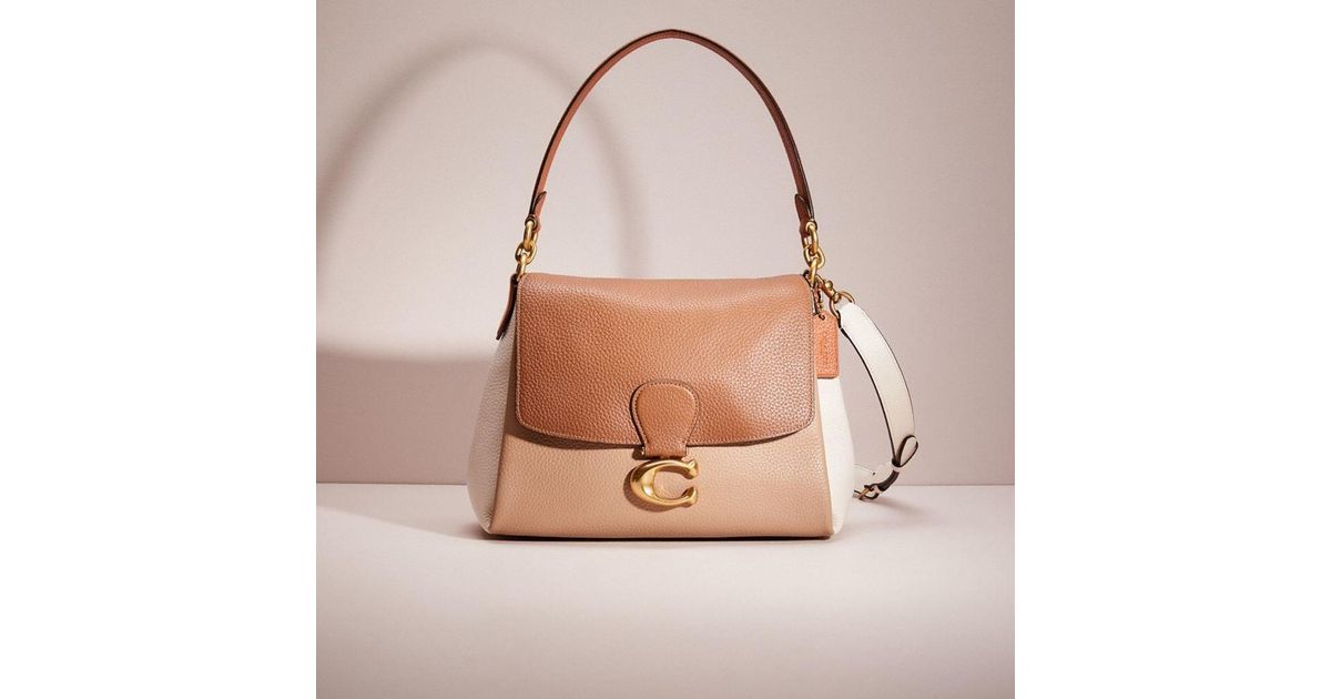 COACH Leather Restored May Shoulder Bag In Colorblock in Natural Lyst