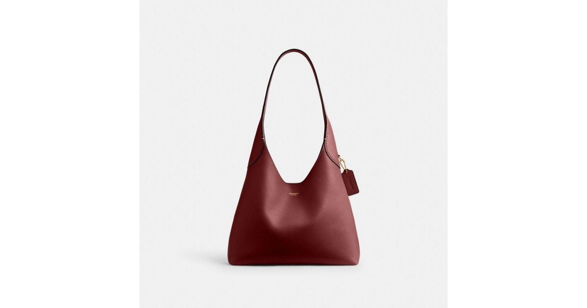 COACH Brooklyn Shoulder Bag 28 in Red Lyst