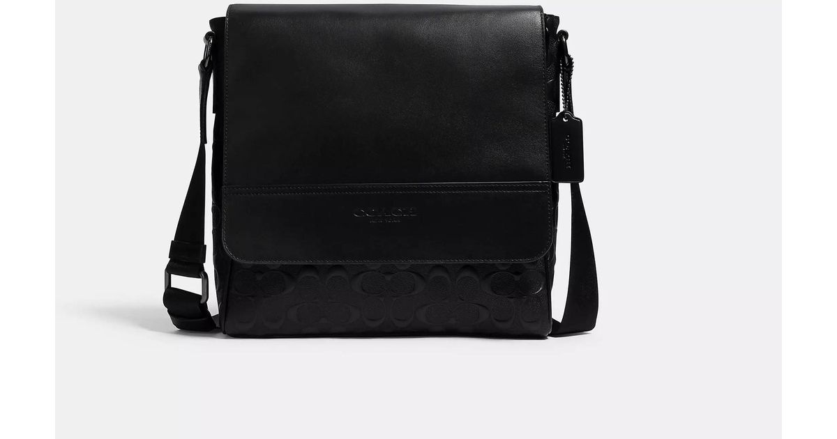 COACH Houston Map Bag in Black for Men Lyst UK