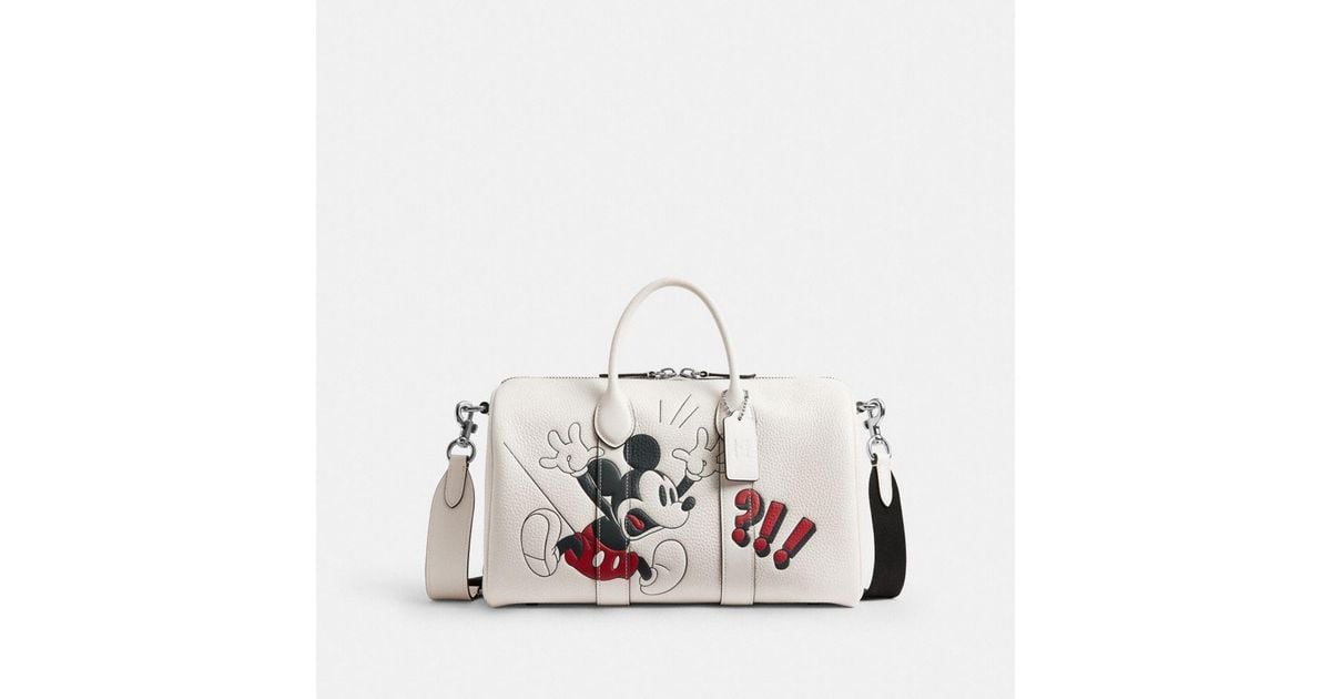 COACH Disney X Compass Bag 35 With Mickey Mouse for Men | Lyst