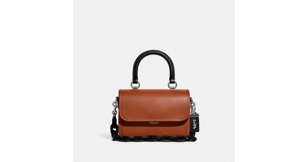 COACH Rogue Top Handle In Colorblock in Brown Lyst