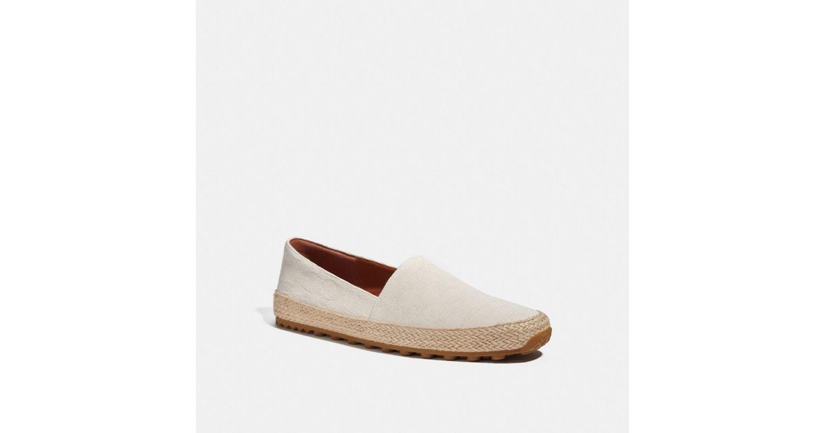 COACH Espadrille In Signature Jacquard Canvas in White for Men Lyst UK