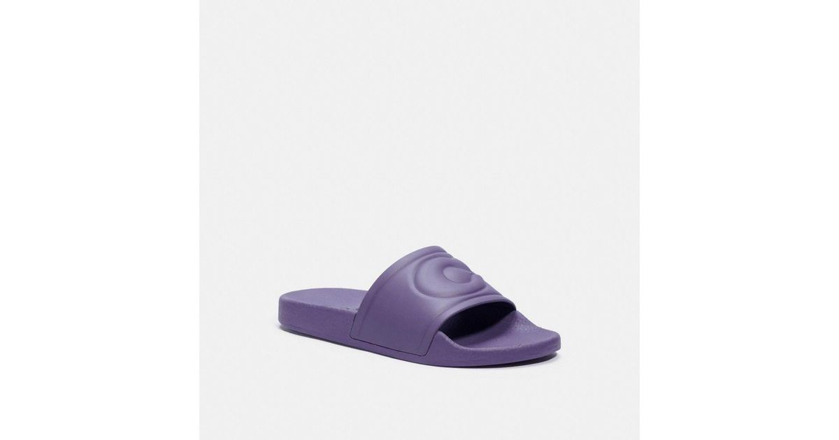 COACH Ulla Slide in Purple Lyst