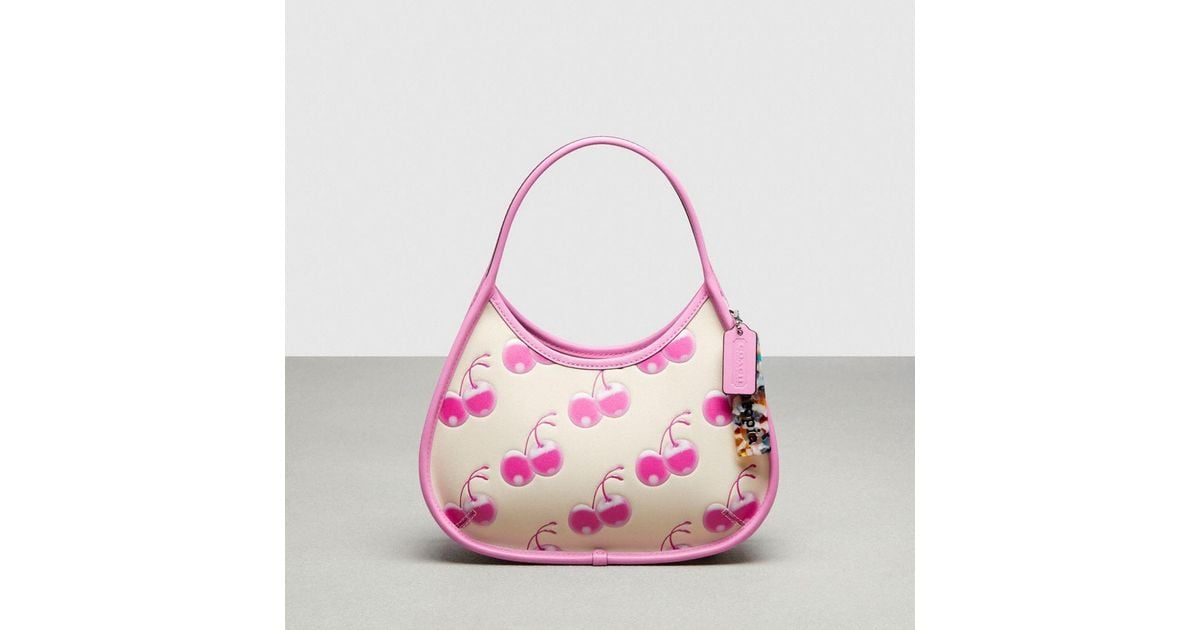 COACH Ergo Bag With Cherry Print in Pink | Lyst