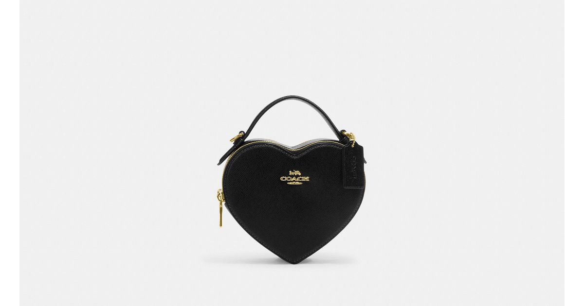 COACH Heart Crossbody in Black Lyst UK