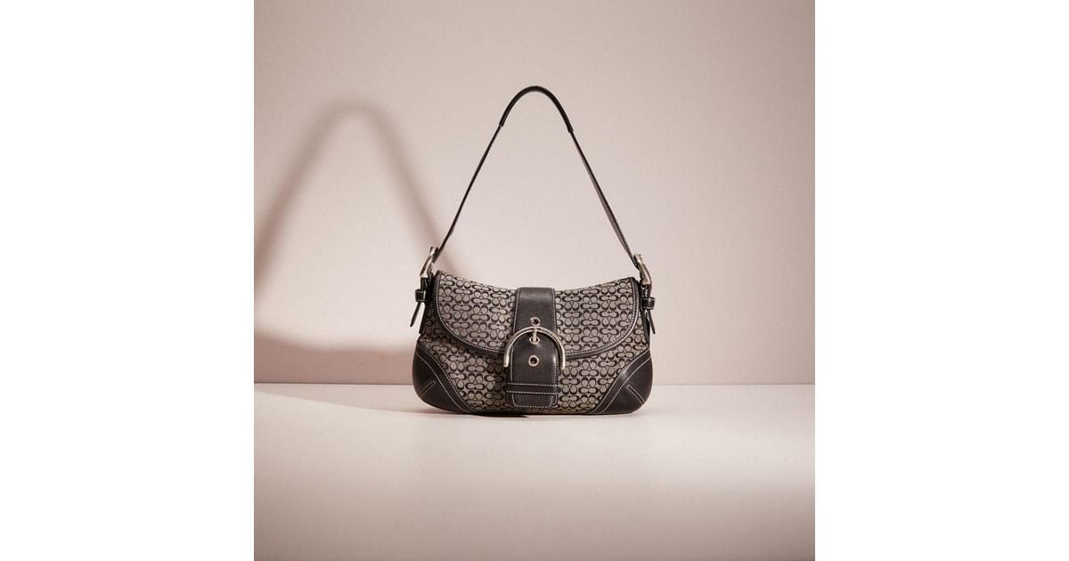 Coach Soho Mini Signature Flap Shoulder Handbag with