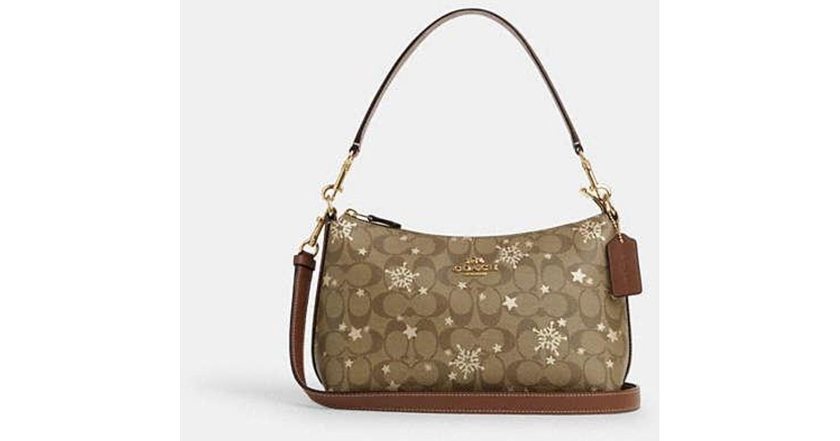 Coach snowflake tote sale