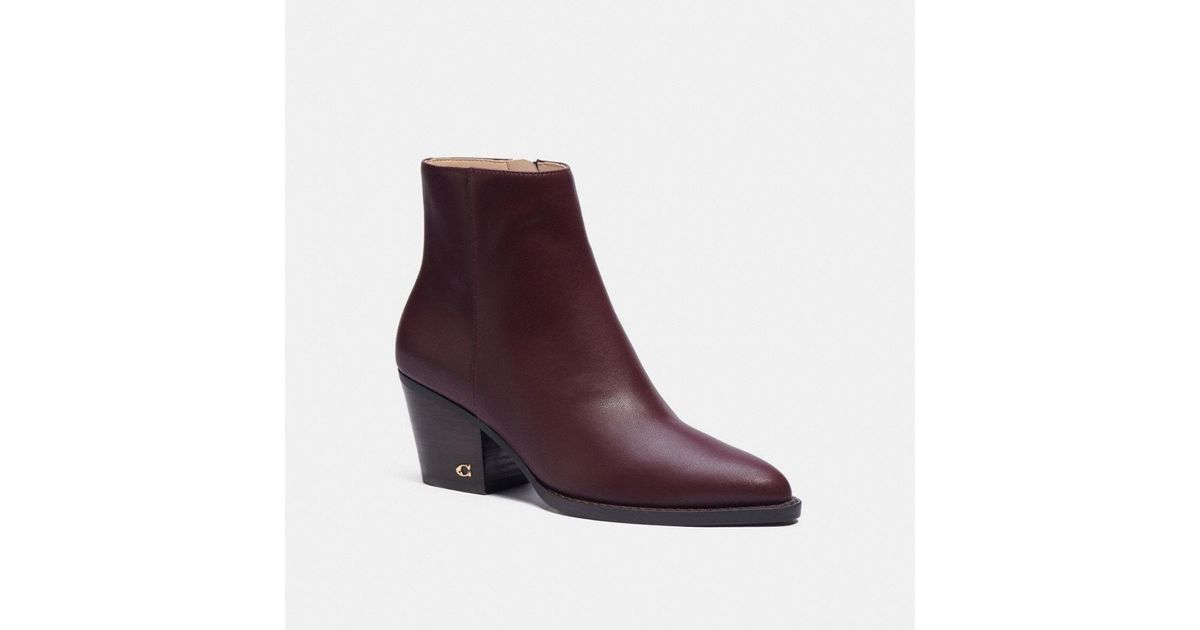 COACH Pacey Bootie in Purple Lyst