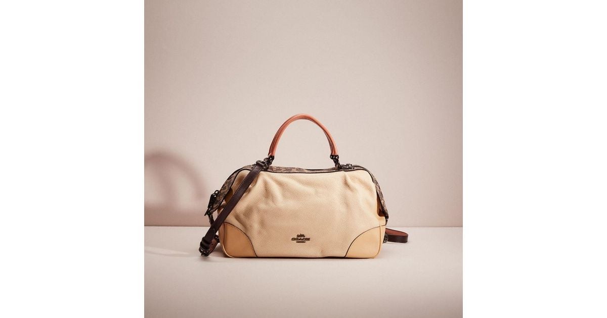 Lane satchel in colorblock with snakeskin detail store