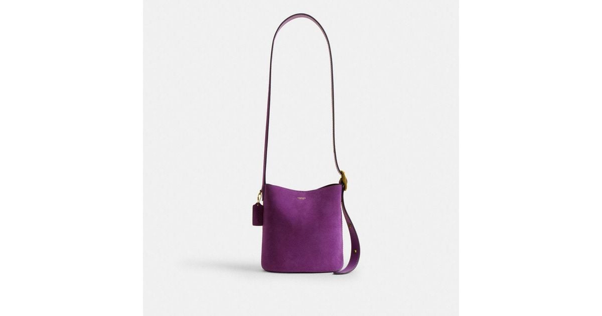 COACH Bleecker Bucket Bag 21 in Purple | Lyst