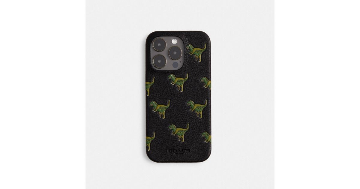 【Coach】Rexy付き  Iphone 15 Pro& Iphone 15 Pro Max ケース NIB Coach Rexy Glitter Dinosaur iPhone 15 Pro Max Protective